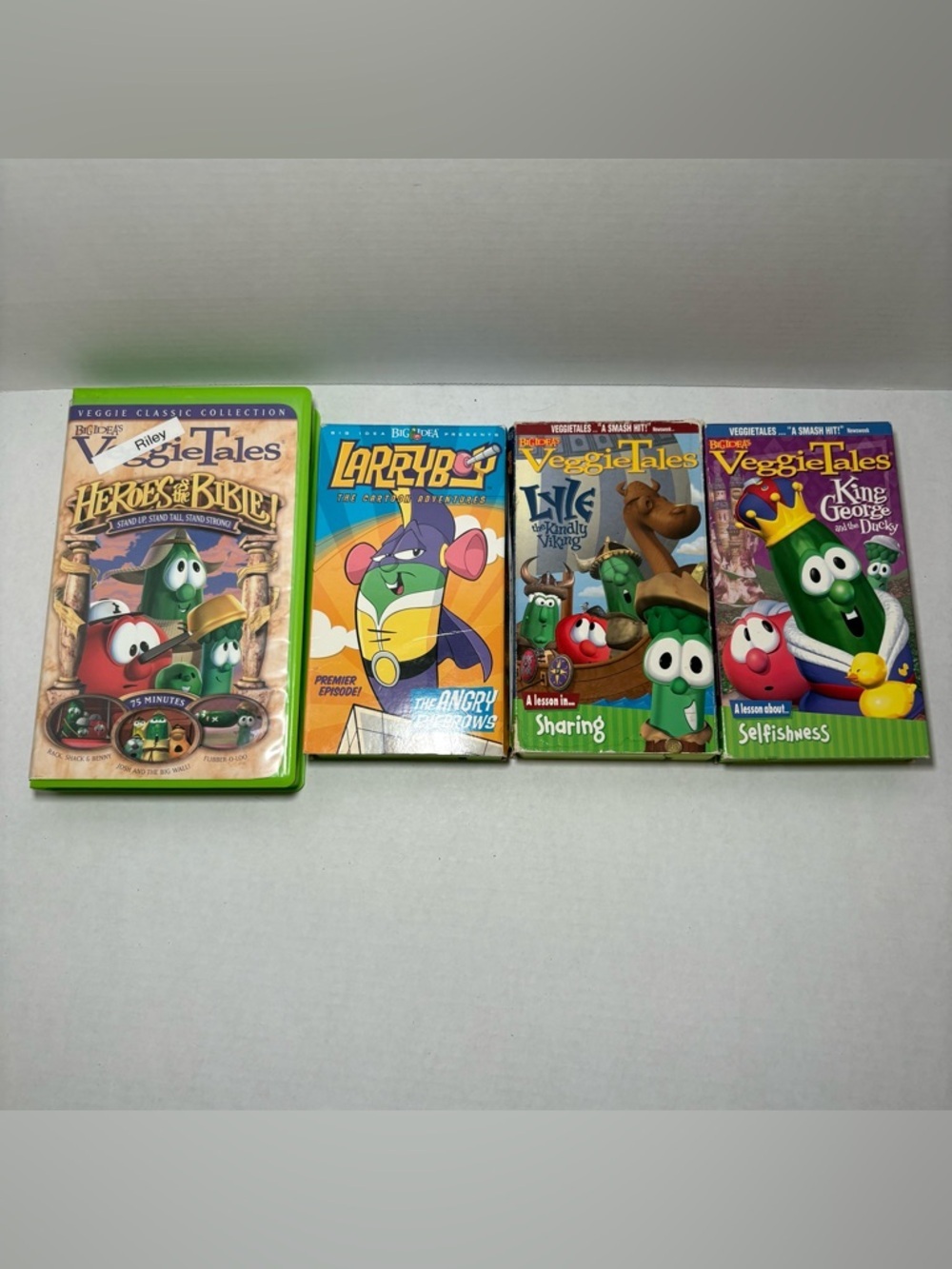 VeggieTales VHS Set Larryboy, Heroes of the Bible, Lyle the Viking, King George
